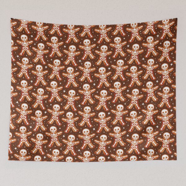 Item preview,  Gingerbread Skeletons Brown designed and sold by Paisley Yazel.