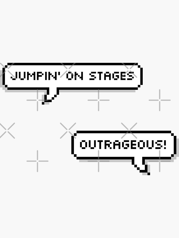 "Action figure WayV Lyrics Jumping on Stages Outrageous Merch" Sticker