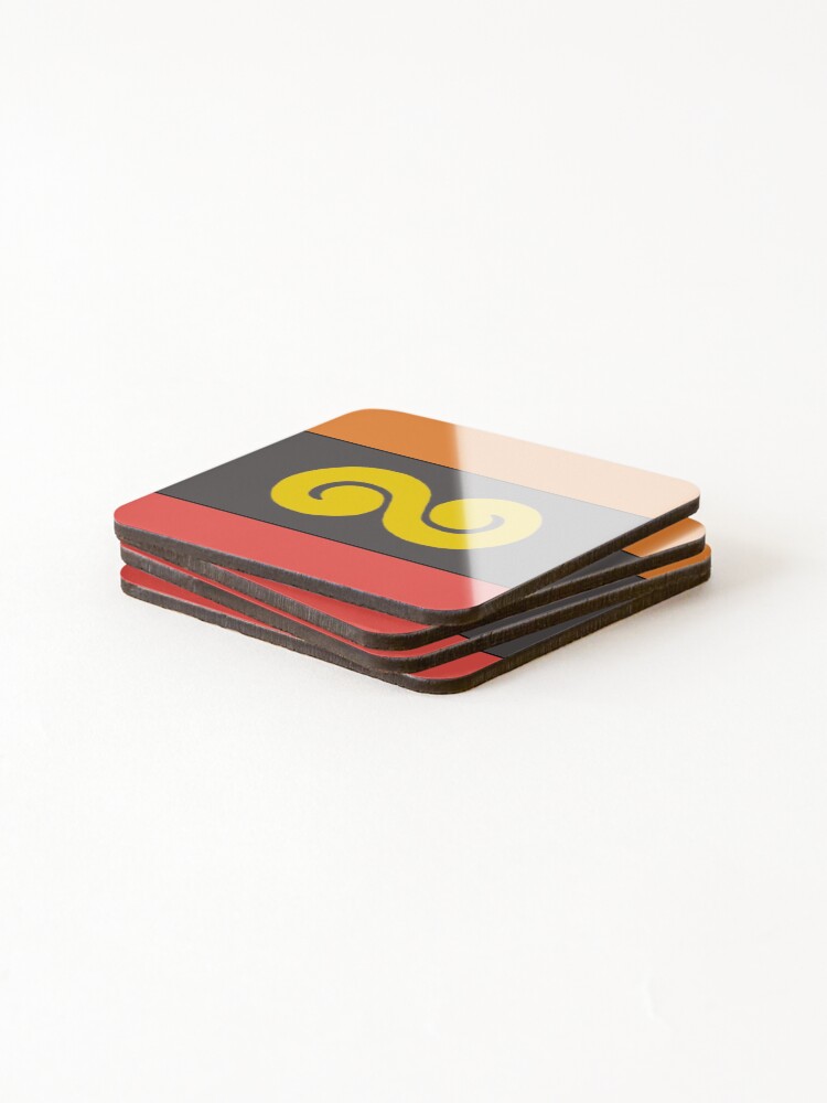 Thumbnail 4 of 5, Coasters (Set of 4), Emboar Pattern designed and sold by SmeargleDesign.
