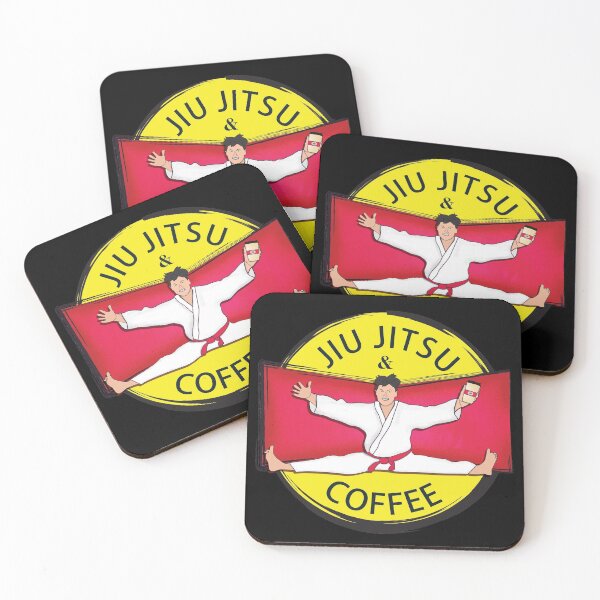 Item preview, Jiu Jitsu and Coffee - Funny quotes designed and sold by DebbisPalette.