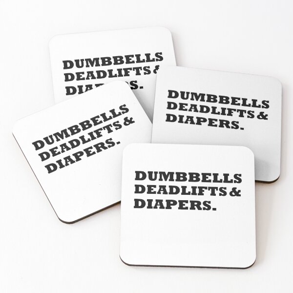 Item preview, Dumbbells Deadlifts and Diapers Funny Gym Gift  designed and sold by Rami Khalifah.