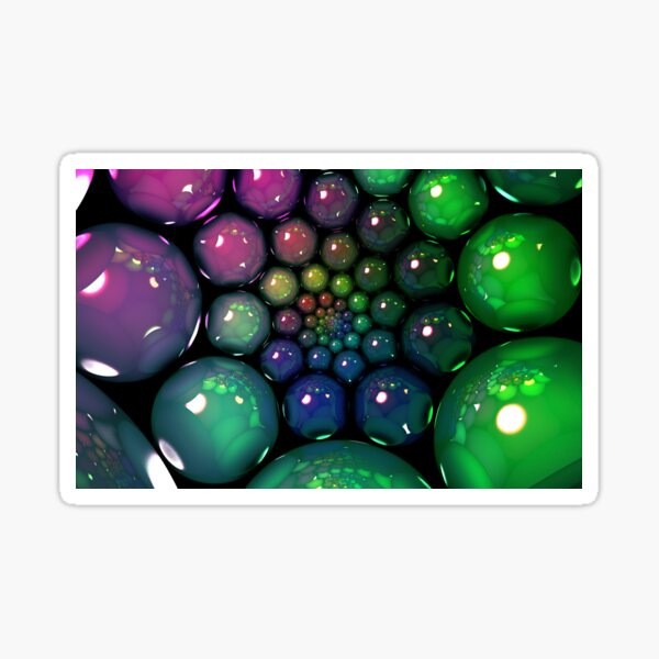 Bubble Spiral Sticker