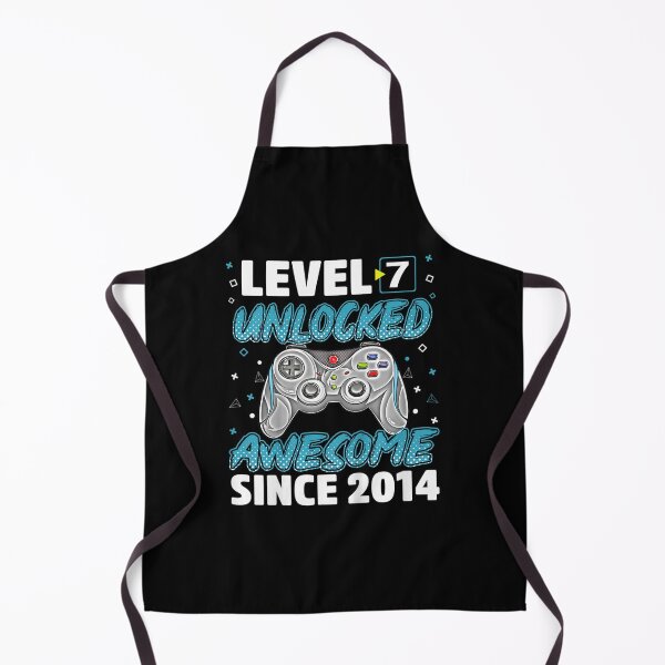 Item preview, Kids Level 7 Unlocked Awesome Since 2014 Video Game Birthday Boy designed and sold by JohnnieJSmith.