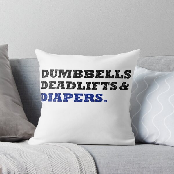 Item preview, Dumbbells Deadlifts and Diapers Funny Gym Gift  designed and sold by Rami Khalifah.