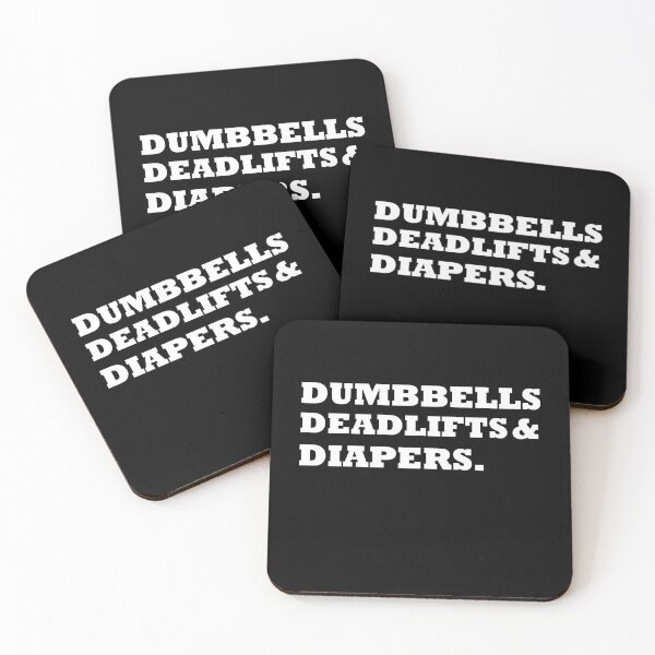 Item preview, Dumbbells Deadlifts and Diapers Funny Gym Gift  designed and sold by Rami Khalifah.