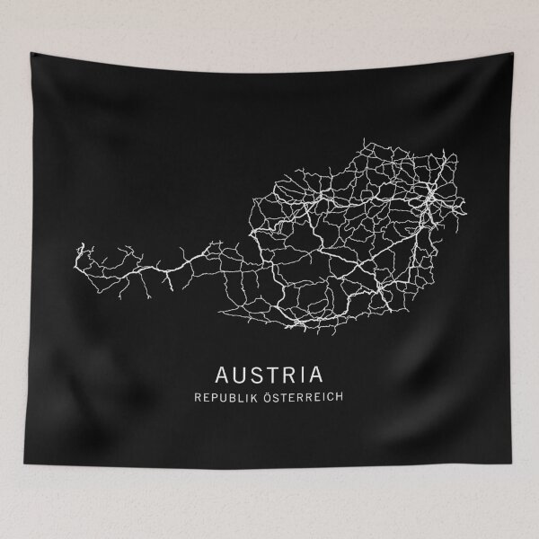 Item preview, Austria Road Map designed and sold by clarkstpress.