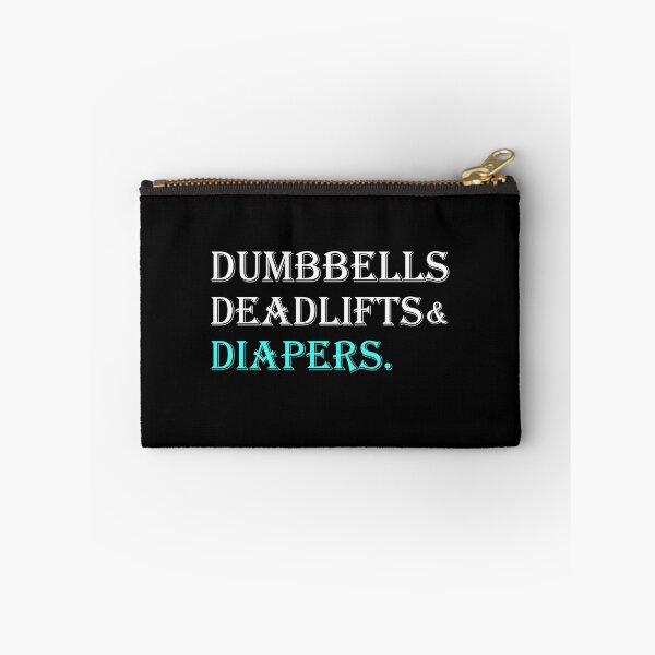 Item preview, Dumbbells Deadlifts and Diapers Funny Gym Gift  designed and sold by Rami Khalifah.