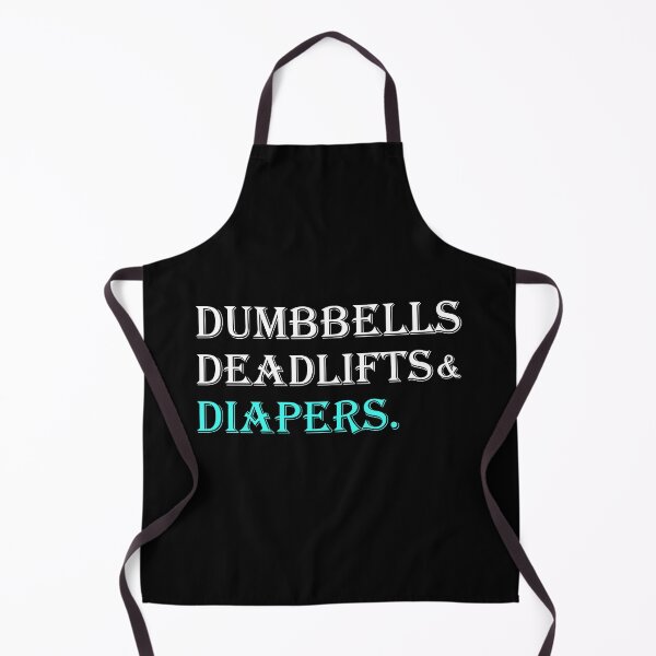 Item preview, Dumbbells Deadlifts and Diapers Funny Gym Gift designed and sold by Rami Khalifah.
