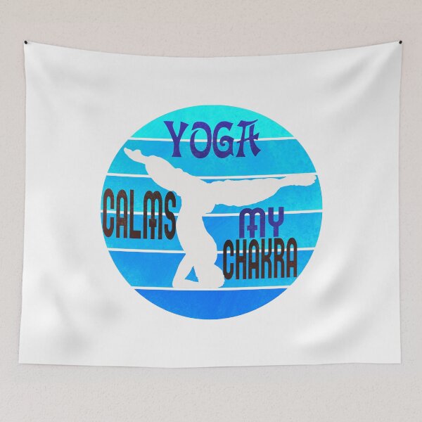 Item preview, Yoga Calms My Chakra (Blue) designed and sold by superdumb70.