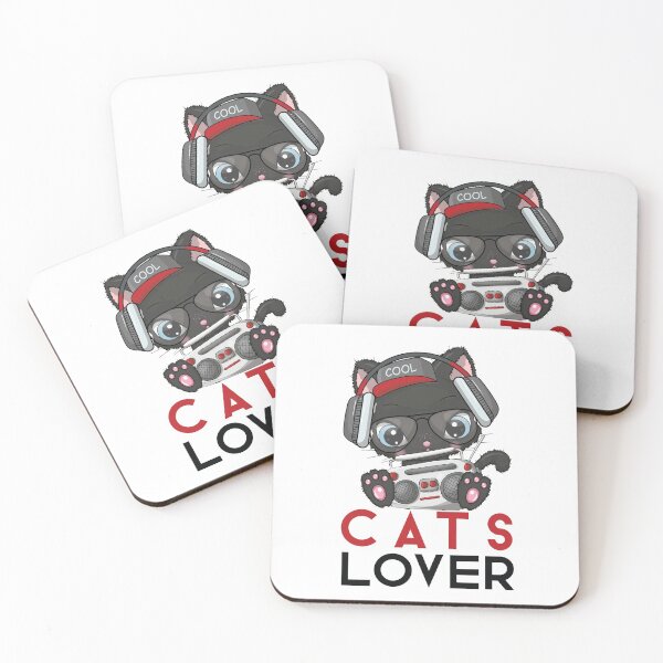 Item preview, Cats lover Dj cat Cat Listening Music with Headphones designed and sold by TamGustam.