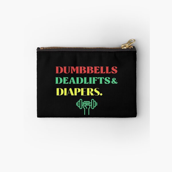 Item preview, Dumbbells Deadlifts and Diapers Funny Gym Gift  designed and sold by Rami Khalifah.