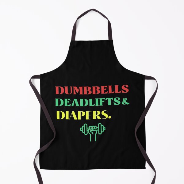 Item preview, Dumbbells Deadlifts and Diapers Funny Gym Gift designed and sold by Rami Khalifah.