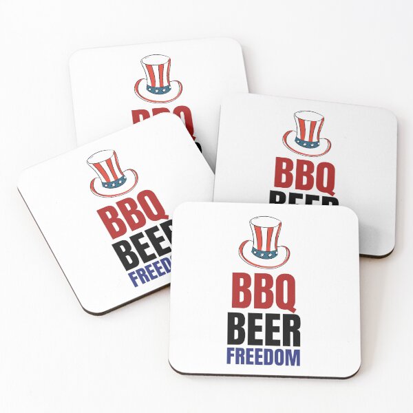 Item preview, BBQ BEER FREEDOM 4th of July  designed and sold by bosilvercat.