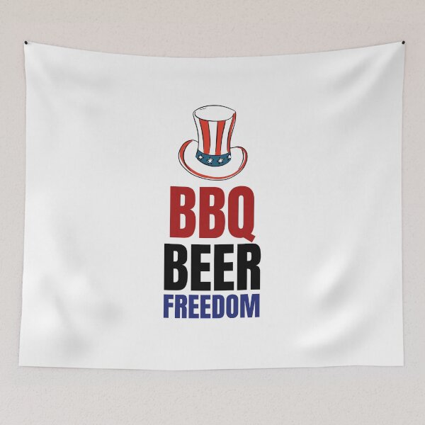 Item preview, BBQ BEER FREEDOM 4th of July  designed and sold by bosilvercat.