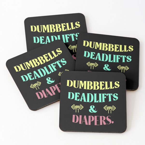 Item preview, Dumbbells Deadlifts and Diapers Funny Gym Gift  designed and sold by Rami Khalifah.