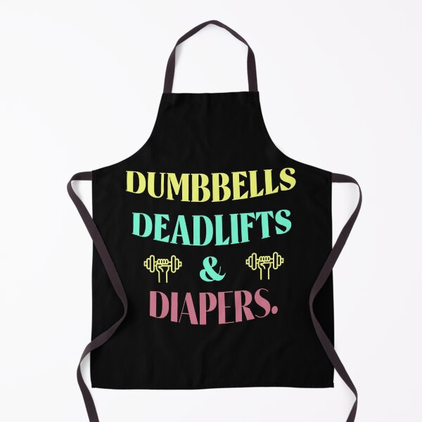 Item preview, Dumbbells Deadlifts and Diapers Funny Gym Gift designed and sold by Rami Khalifah.