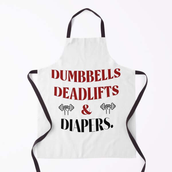 Item preview, Dumbbells Deadlifts and Diapers Funny Gym Gift designed and sold by Rami Khalifah.