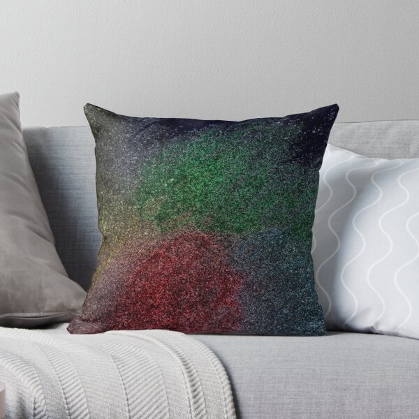 Coloured Space Throw Pillow