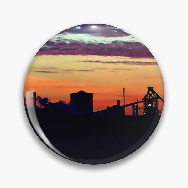 Item preview, Steelworks Photography - At Teesside, Middlesbrough, Sunset Beach designed and sold by WildBerryArt.
