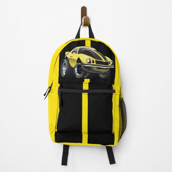 Item preview, Seventies Classic American Muscle Car Cartoon in Yellow and Black designed and sold by hobrath.