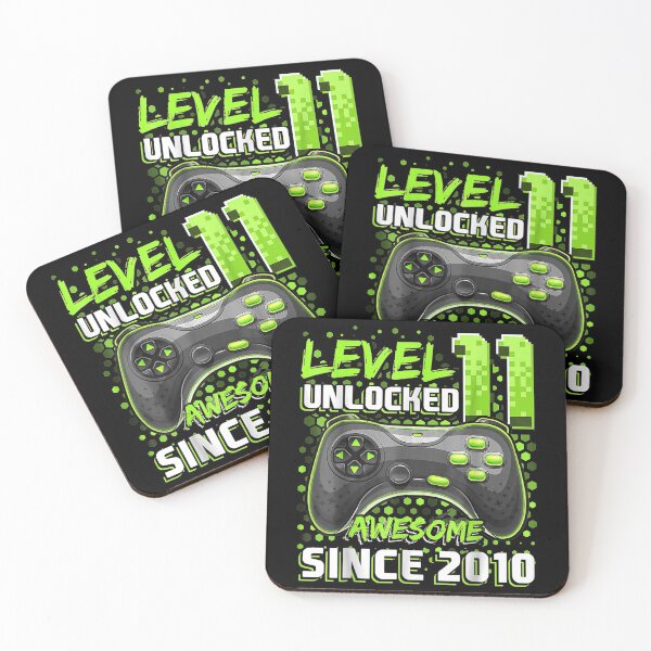 Item preview, Level 11 Unlocked Awesome 2010 Video Game 11th Birthday designed and sold by JohnnieJSmith.