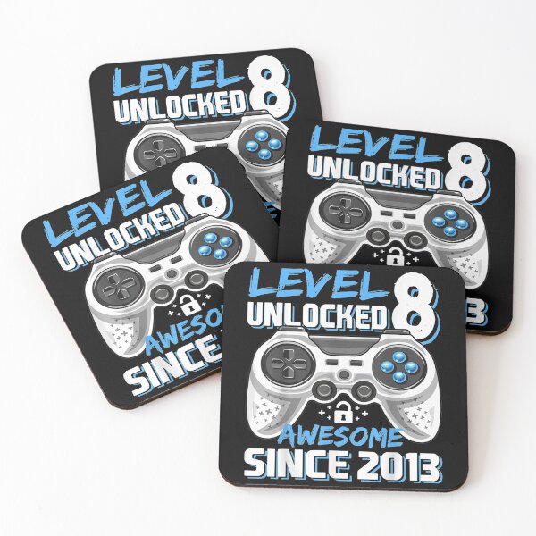 Item preview, Level 8 Unlocked Awesome 2013 Video Game 8th Birthday designed and sold by JohnnieJSmith.