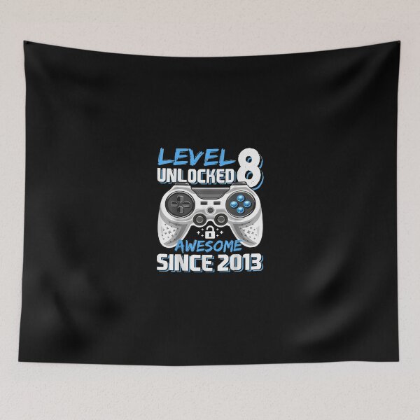 Item preview, Level 8 Unlocked Awesome 2013 Video Game 8th Birthday designed and sold by JohnnieJSmith.
