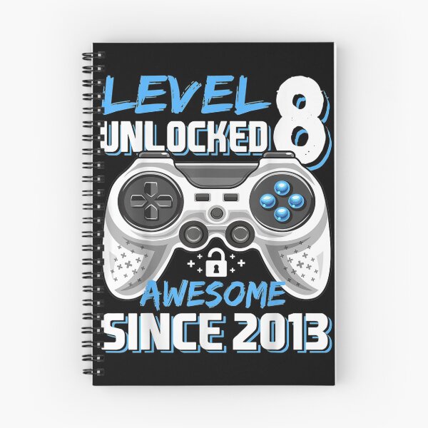 Item preview, Level 8 Unlocked Awesome 2013 Video Game 8th Birthday designed and sold by JohnnieJSmith.