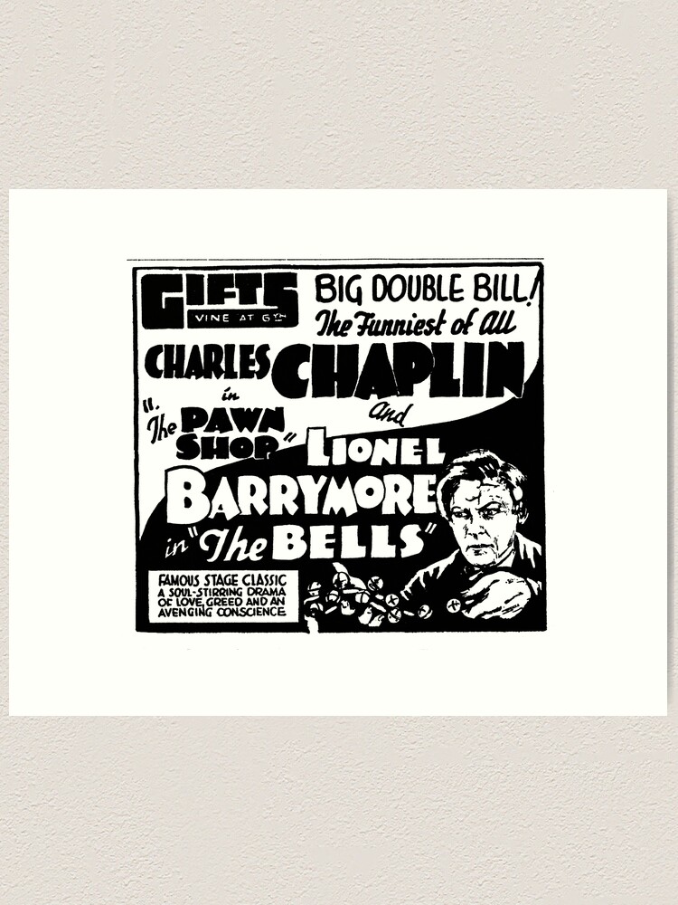 Buster Keaton & Charlie Chaplin Quality Reprint of a Vintage 