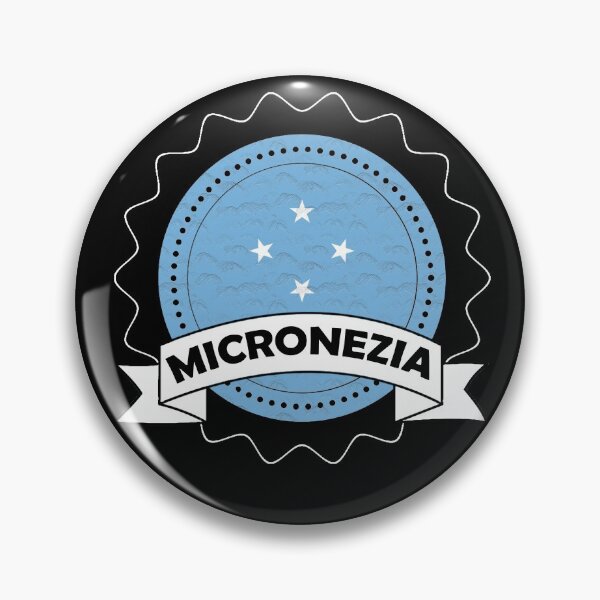 Item preview, Micronesia Emblem-Badge-Flag designed and sold by Gina-Driada.