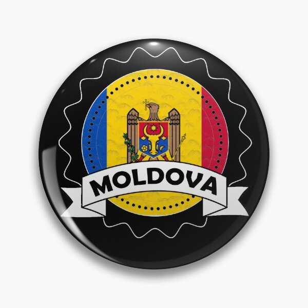 Item preview, Moldova Emblem-Badge-Flag designed and sold by Gina-Driada.