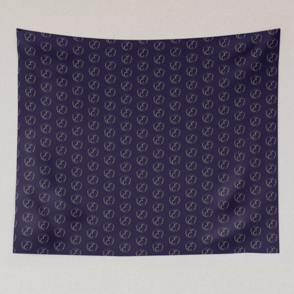 Item preview, Letter E - Gold Leaves on blue - grid designed and sold by Rionda.