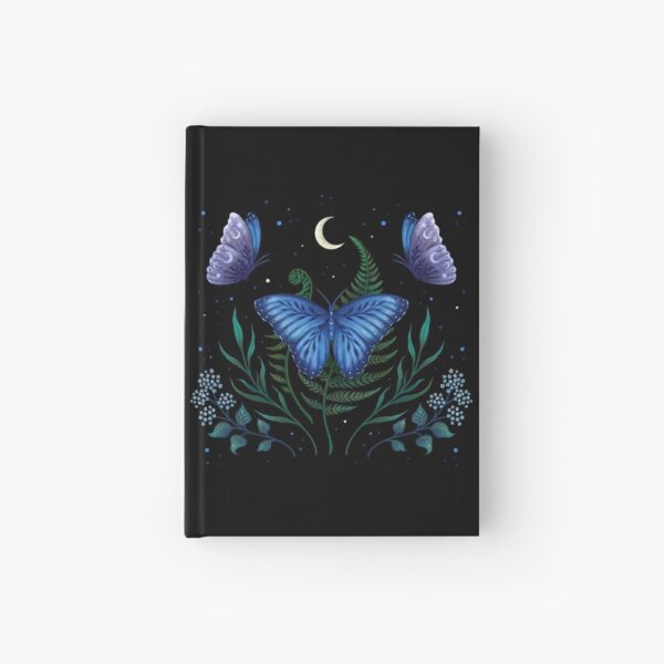 Blue Morpho Butterfly Hardcover Journal