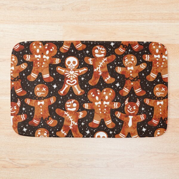 Item preview,  Christmas Ginger Dread Men Black designed and sold by Paisley Yazel.
