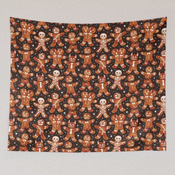 Item preview,  Christmas Ginger Dread Men Black designed and sold by Paisley Yazel.