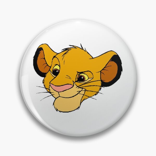 Item preview, cute simba cub face designed and sold by KnitNknot.