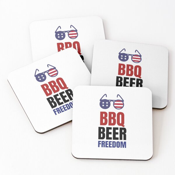 Item preview, BBQ BEER FREEDOM eyeglass 4th of July  designed and sold by bosilvercat.