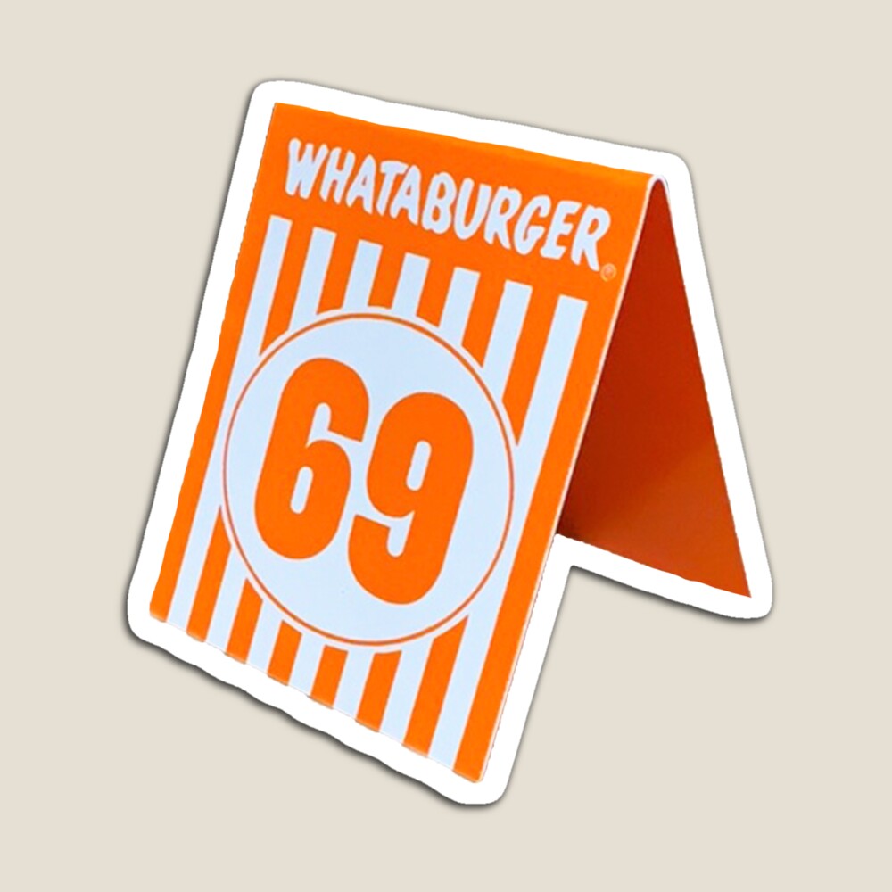 On sale Whataburger 69 table tent