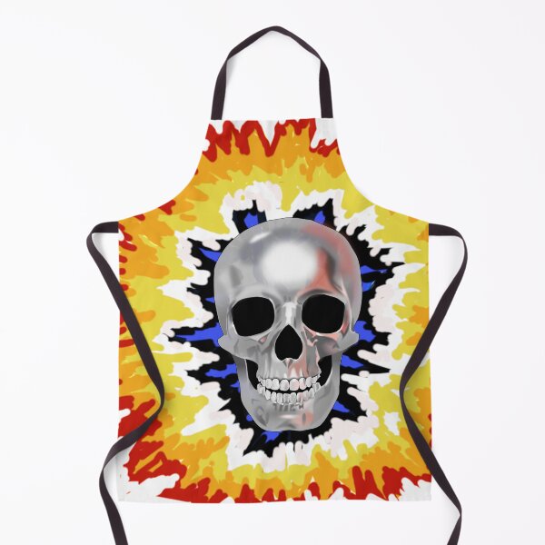 Item preview, Skull in flame designed and sold by denip.