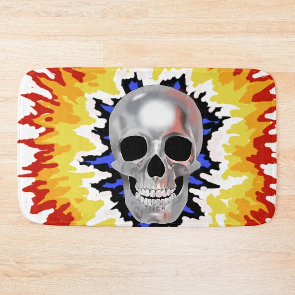 Item preview, Skull in flame designed and sold by denip.