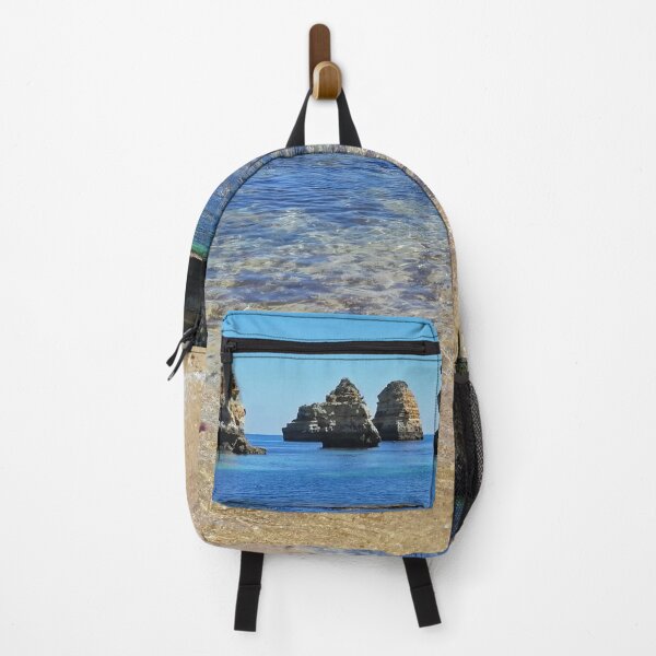 Item preview, Beach landscape. Blue sky, cliffs, blue ocean and sand. Paradise on earth. designed and sold by Rui Valverde.