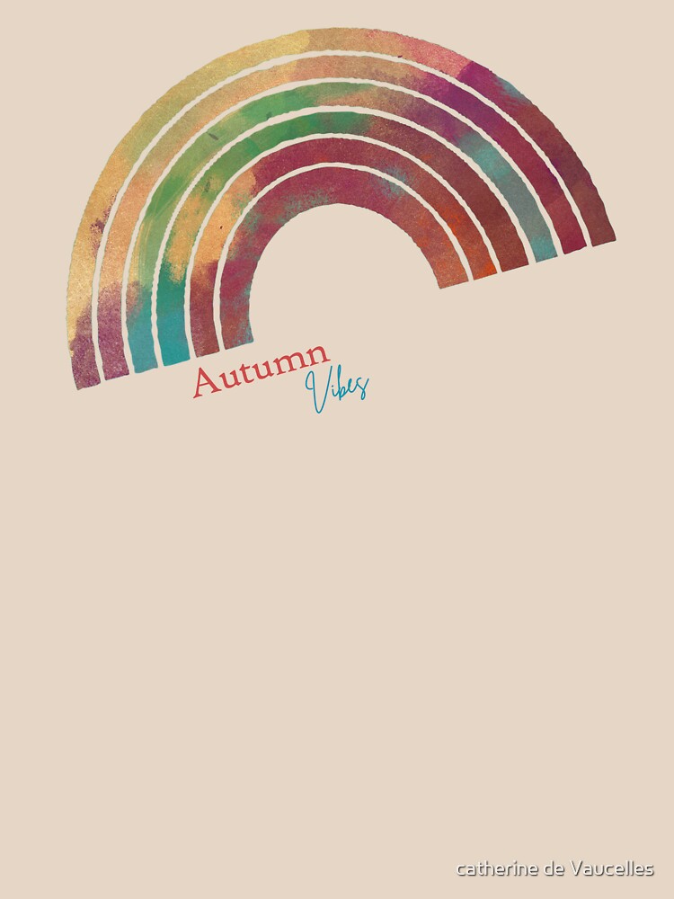 Aperçu 3 sur 3. T-shirt coupe relax avec l'œuvre Autumn Vibes créée et vendue par 1mondeapart.