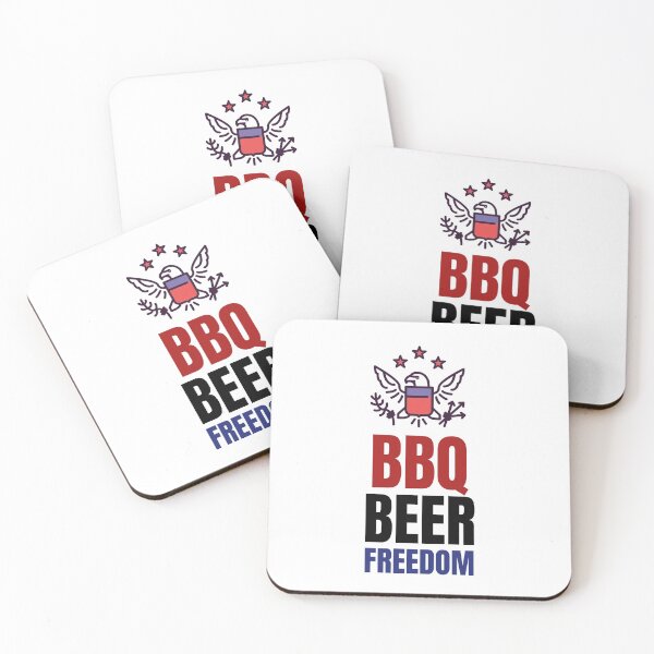 Item preview, BBQ BEER FREEDOM hawk 4th of July designed and sold by bosilvercat.