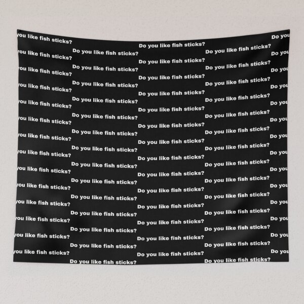 Item preview, Black and white text based T-shirt -  Do you like fish stick?  designed and sold by OffensiveTCG.
