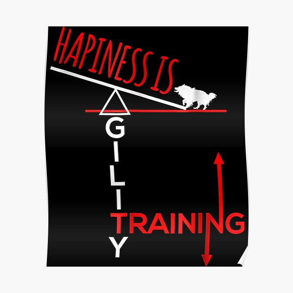 Agility Dog Dogs Funny Posters Redbubble