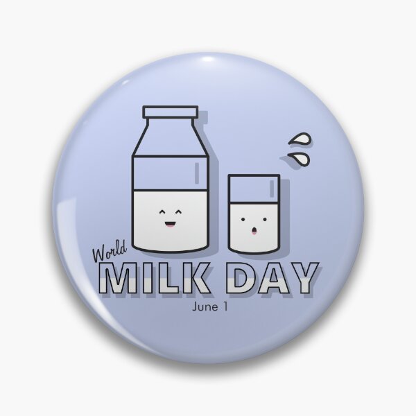Item preview, Milk Day, cute kawaii milk glass and bottle  designed and sold by HolidayBug.