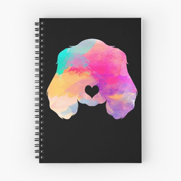 Item preview, funny cocker spaniel heart dog art watercolor designed and sold by alaechamlal.