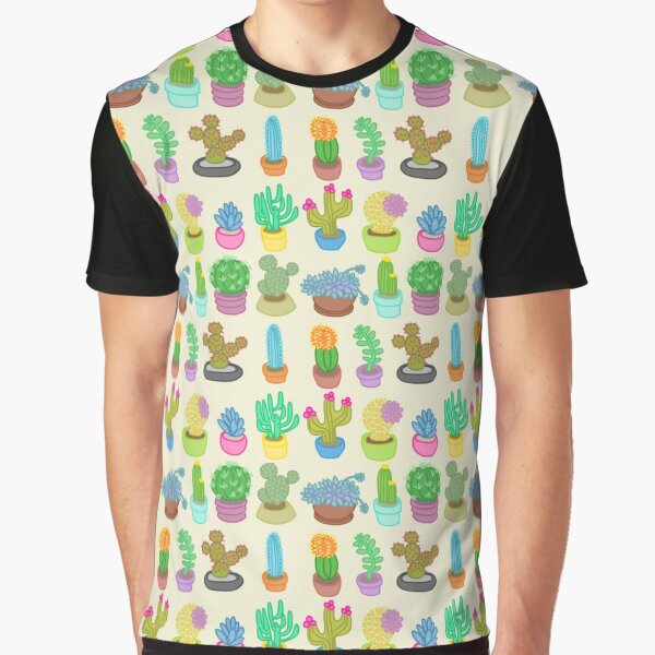 Succulents and Cacti Graphic T-Shirt