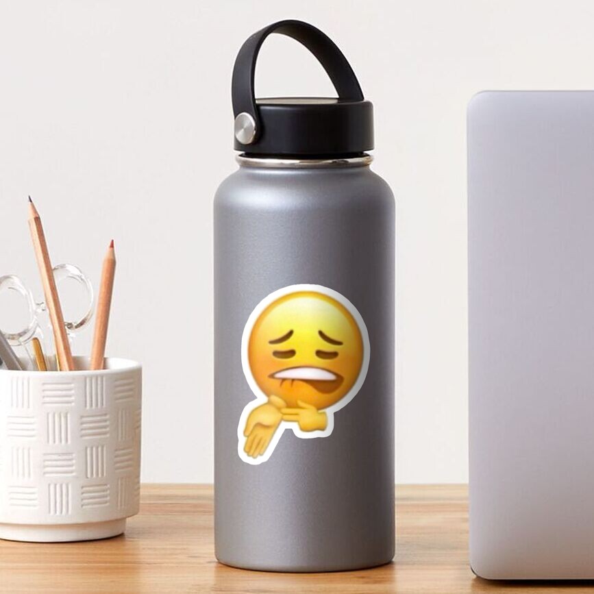 "Sheesh Emoji" Sticker by nort2 | Redbubble