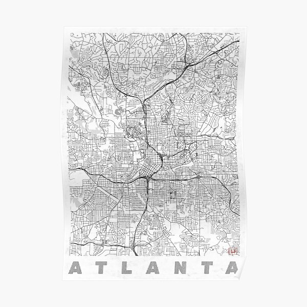 Atlanta Braves SunTrust Park 11 x 17 Minimalist Art Poster